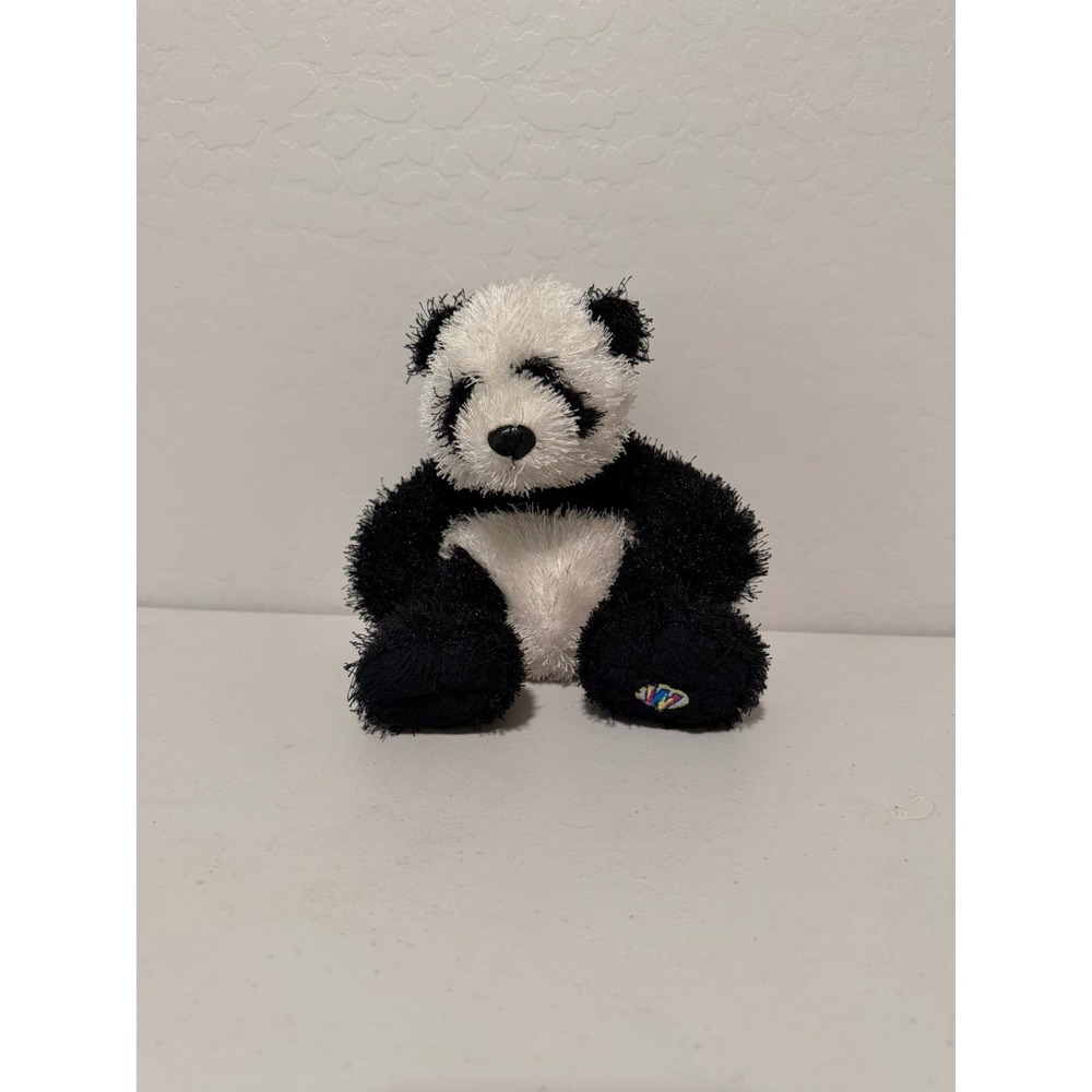 Webkinz‎ Panda Ganz Plush Stuffed Animal Toy Black White W Logo No Code Vintage